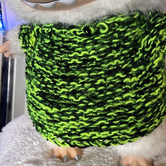 HANDCRAFTED Zimomo sweater (ZIMOMO NOT INCLUDED) Green Sweater (no goggles) NWT - Picture 5 of 17